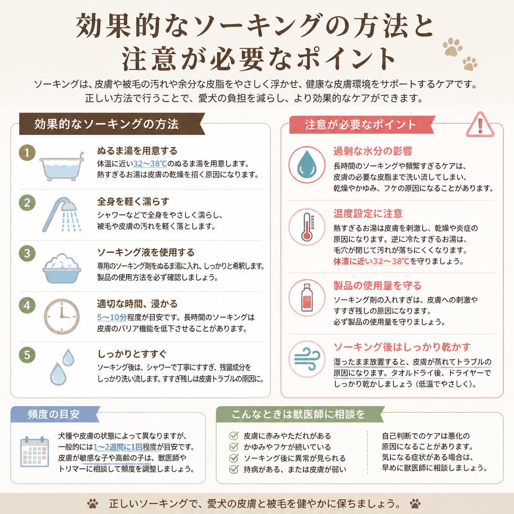 ソーキングの注意点